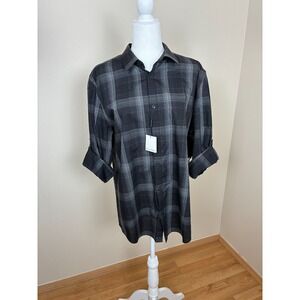 Men's Calvin Klein Button Up Long‎ Sleeve Shirt Sz L NWT (C17)